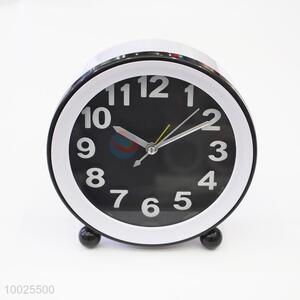 Black&White Plastic Table Alarm Clock