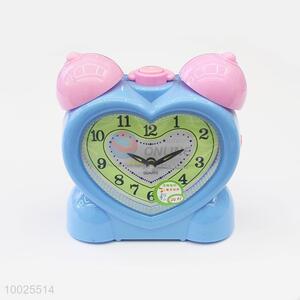 Blue&Pink Heart Shape Table Alarm Clock