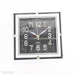 Black&White Square Plastic Wall Clock
