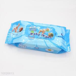 Thick and fluffy wet baby wipe/skin tissue