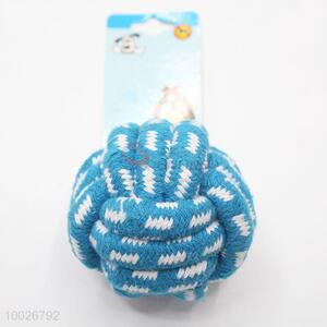 Hot Selling Blue Pet Rope Ball Toys