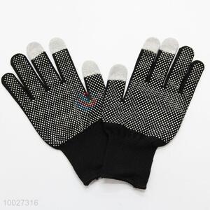 High Quality Black Knitted Protection Gloves Can Touch Screen