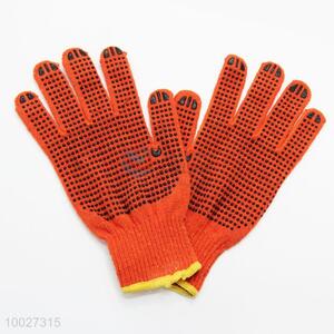 Wholesale Orange Knitted Protection Gloves