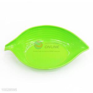 High Quality Leaf Shaped Green Melamine Fruit Plate