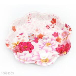 Beautiful Flower Melamine Fruit Plate