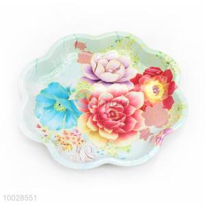 New Arrivals Flower Pattern Melamine Fruit Plate