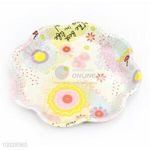 Colorful Flower Shaped Melamine Fruit Plate