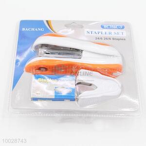 3 pieces plastic stapler set