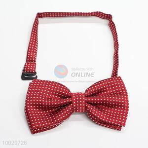 2 pieces 2-layer dot pattern bow tie,handkerchief set