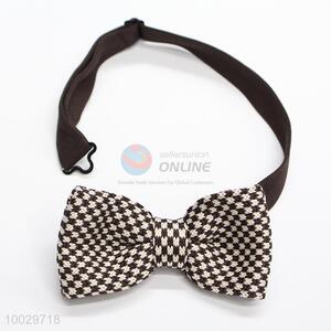 Decorative brown-white bow tie