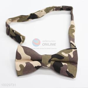 Casual style camouflage pattern bow tie