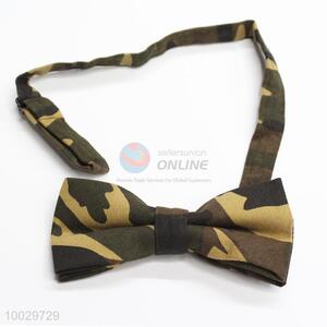 Decorative camouflage pattern men bow tie