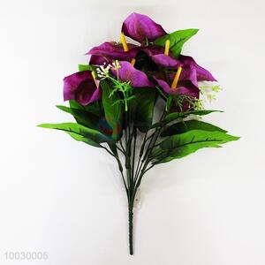 Tabel Decoration <em>Artificial</em> Rose of 8 Heads Red Tulip <em>Flower</em> For Home Decor