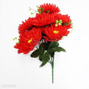12 Heads Red Chrysanthemum Decoration <em>Artificial</em> <em>Flower</em>/Home Decor <em>Flower</em>