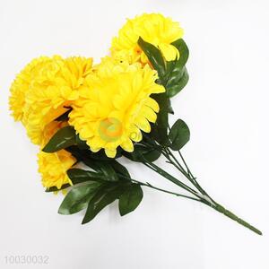7 Heads Yellow Chrysanthemum Decoration <em>Artificial</em> <em>Flower</em>/Home Decor <em>Flower</em>