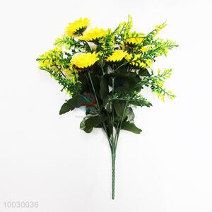 12 Heads Yellow Chrysanthemum Decoration <em>Artificial</em> <em>Flower</em>/ Home Decor <em>Flower</em>