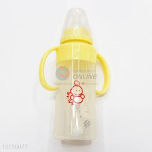 200ML Double Handle Silica Gel Baby Feeding-bottle