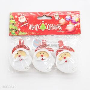 Christmas santa shape wooden clips for decoration ornaments