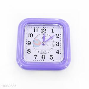 Light Purple Plastic Table Clock/Alarm Clock