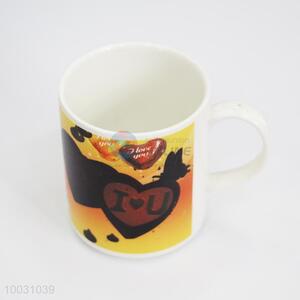 High Quality Orange Pattern Ceramic Mug Cup