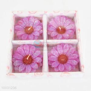 Wholesale glitter novelty scented flower candles