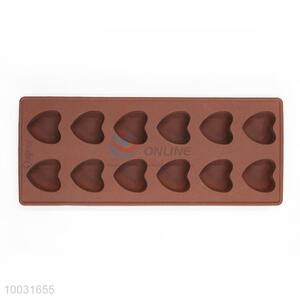 Brown Heart Shaped Silicon Cake Mould/Chocolate Mould