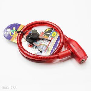 8m red bike cable lock