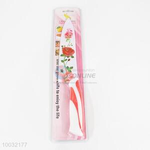 Rose pattern stainless steel kitchen knife