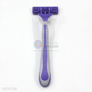 New triple blade razor shaver with aloe strip for lady