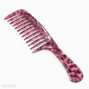 Cheap wide teeth ABS leopard pattern 24cm hair comb