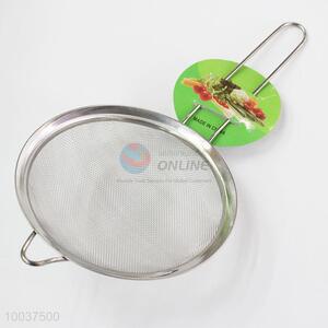 High Quality Kitchen Straight Line 12cm Stainless Steel Mesh Strainer