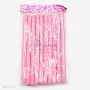 10pcs/bag pink bendy hair rollers for women
