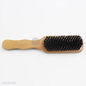 12.5CM High Quality Plastic Hair Shoe Cleaning Brush with Wooden Handle