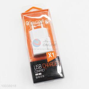 1A plastic household usb charger plug