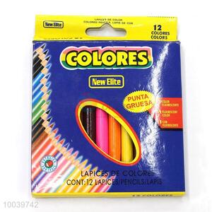 12 colors high quality school supplies wooden pencil pen