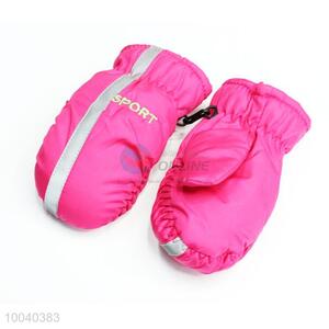 Rose Red Warm Gloves/Ski Gloves/Winter Gloves for Children