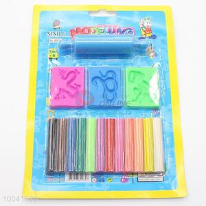 12 Colours 6CM Popular Atoxic Modelling Clay Educational Plasticine with Roller