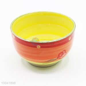 High Quality Orange Cross Stripe Ceramic <em>Bowl</em>