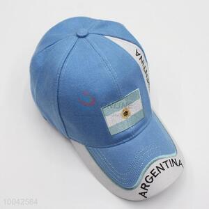 Cheap blue custom peaked cap