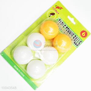 Low Price Plastic Table Tennis Balls Set of 6pcs
