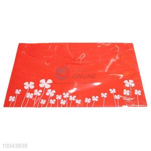 Red A4 File Bags File Folder Paper Clip /Pencil Case/File Bag