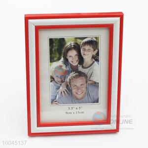 3.5*5inch Hot Sale Red PVC Photo Frame For Home Decoration