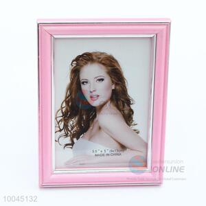 3.5*5inch pink color PVC decorative picture photo frame