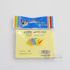 7.6*10.1CM Sticky Note Pad With Colorful Pages/Sticky Notes