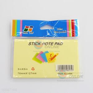 7.6*12.7CM Sticky Note Pad With Colorful Pages/Sticky Notes