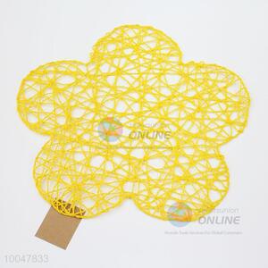 Yellow Petal-shaped Paper <em>Placemat</em>/Paper <em>Placemat</em> Pad/Paper <em>Placemat</em>