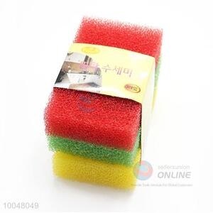 3Pcs Colorful Non-scratch Scouring Pad