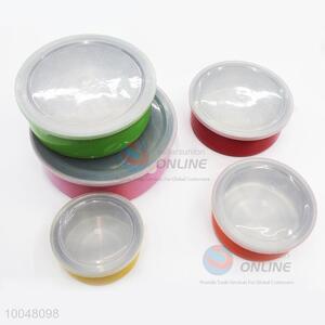 5 Pieces Colorful Stainless Steel Preservation Box