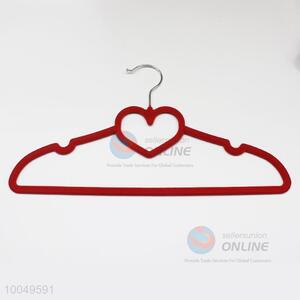 High Quality Red Flocking Hanger/Clothes Rack