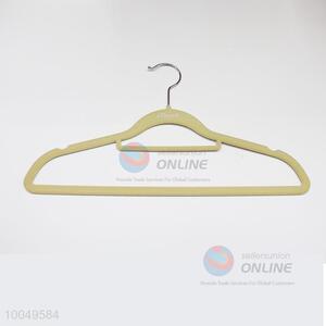 Wholesale Yellow Flocking Hanger/Clothes Rack